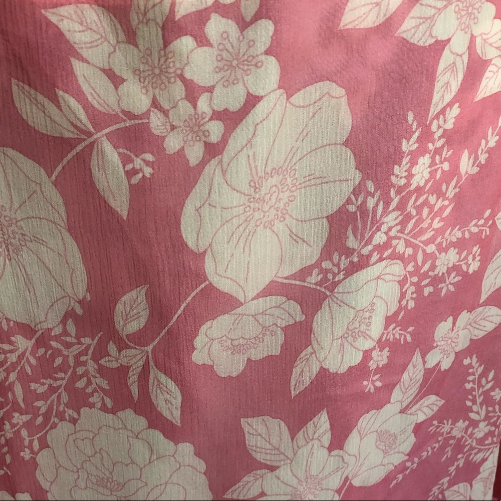 ❤️BNWT❤️ JOIE Pink Ivory Silk Vintage Floral Skirt - Picture 13 of 16